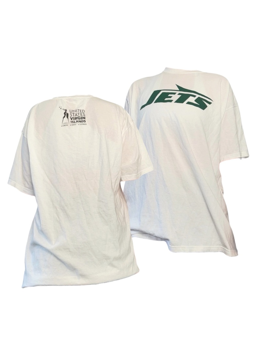 Jets Logo White Men's T-Shirt